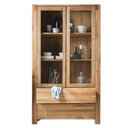 Vitrine Woodstock aus Eiche 119 x 45 x 200 cm