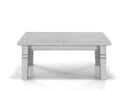 Landhaus Couchtisch Fjord 120x78x46cm, weiß, Tischplatte weiß