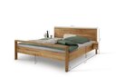 Aalborg Bett mit gebürstetem Kopfteil und Fußteil Eiche Gebüstetes Kopfteil, 160 x 90 x 200