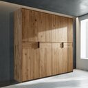 Aalborg Kleiderschrank Eiche Kleiderschrank 4 Elemente, 206 x 218 x 65 cm