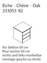 Lars Olesen Rödemis Kleiderschrank Wildeiche – Skandinavisches Design Schubkasteneinsatz 60 cm