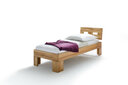Massivholz Schlafzimmer Bett Modern Zen mit Grid Kopfteil 90 x 200 x 93 cm, Kernbuche