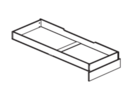 Progress Schubkästen für Betten Fichte Einzelschubkasten für 90 cm Bettenbreite
