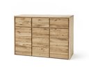 Massivholz Kommode Rödemis Wildeiche 130 x 91 x 48 cm, 3 Schubladen, 3 Türen