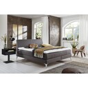 Kamjo Boxspringbett Alvaro Santiago inkl Topper 140 x 200 cm, nougat
