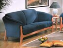 Copenhagen Garnitur Frederiksberg 2,5-Sitzer, Blau, Buche, 215 x 93 x 80 cm