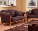 Copenhagen Garnitur Vesterbro 2-Sitzer, Braun, Buche, 155 x 93 x 80 cm