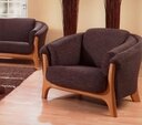 Copenhagen Garnitur Vesterbro Sessel, Braun, Buche, 110 x 93 x 80 cm