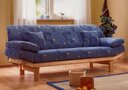 Kronborg Sofa Lejrskole 3-Sitzer, Blau, Kiefer, 215 x 80 x 85 cm