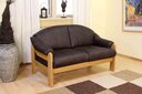 Malmö Sofa Sottrup Sofa, 2-Sitzer - mit Echtleder - 150 x 85 x 85 cm