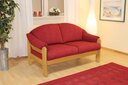 Malmö Sofa Veberöd 2-Sitzer, Rot, Kiefer, 150 x 85 x 85 cm