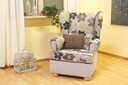 Horsens Ohrensessel Fleur Sessel, Taupe, 85 x 100 x 110 cm