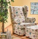 Horsens Ohrensessel Eule Sessel - Eule natur - 85 x 110 x 100 cm