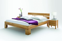 Schlafzimmer Bett aus Massivholz Modern Zen 140 x 83 x 200 cm, Kernbuche