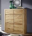 Schuhschrank Nordborg Wildeiche Massiv 100x111x37 cm