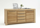 Sideboard Nena Massivholz mit 4 Schubladen B 175 x H 86 x T 45 cm, Kernbuche geölt