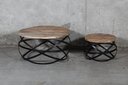 Couchtisch Set Iron 80 x 80 x 45 cm