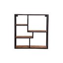 Regal Iron aus massivem Mangoholz 77 x 22 x 79 cm
