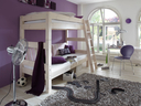 TOBYKIDS Etagenbett Massivholz für Kinder 210 x 169 x 135 cm, Kiefer weiß