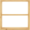 TOBYKIDS Regalsystem Würfel Kiefer massiv 50x50x35cm, Würfel groß inkl. Fachboden natur