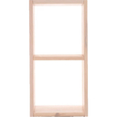 TOBYKIDS Regalsystem Würfel Kiefer massiv 25x50x35cm, Würfel klein inkl. Fachboden weiß