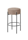 TPT 2er-Set Barhocker Atina Braun | Skandinavischer Tresenstuhl Braun (Paris120) - 46 x 81 x 46 cm