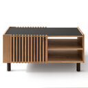 Ascona Couchtisch Wildeiche Couchtisch mit Holzfüßen, 110 x 70 x 50cm