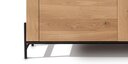 Ascona Highboard breit Wildeiche Highboard breit mit Metallgestell, Rückwand Standard, 170 x 45 x 140cm