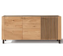 Ascona Sideboard groß Wildeiche Sideboard groß mit Holzfüßen 200 x 45 x 89cm