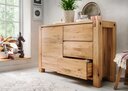 Woodstock Balkenkommode 140 aus Wildeiche natur geölt 140 x 45 x 90 cm