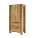 Balkenkommode hoch mit Griffmulden aus Wildeiche natur geölt 79 x 45 x 155 cm