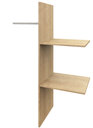 Kleiderschrank Holstebro Zubehör Inneneinteilung 59,5 cm inkl. Wand