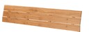 Kopfteil 1 Holzpur aus Wildeiche, drei Elemente mit gerader Kante Wildeiche - 140 cm