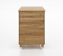 Küchen-Unterschrank mit Tür Massivholz Eiche, 50 cm