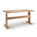 Schreibtisch Büro Bergamo Massivholz, höhenverstellbar 160 x 80 x 67-86 cm, Kernbuche