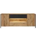 Sideboard Boston aus Wildeiche 205 x 42 x 84 cm