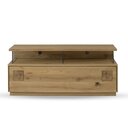 TV-Board II mit Beleuchtung Davos Wildeiche natur 130 x 43,5 x 56 cm