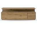 TV-Board mit Beleuchtung St. Gallen aus Wildeiche Wildeiche natur geölt, 170 cm
