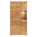 Zerro Highboard mit Beleuchtung Wildeiche/Eiche 96 x 42 x 195 cm