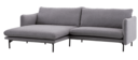 Vilmers Sofa mit Longchair Suny Nordby Longchair links, Armlehne rechts