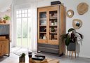 Vitrine II Byrum Massive Akazie 110,6 x 204 x 40 cm