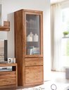 Vitrine II New York Sheesham Massivholz 70 x 40 x 202 cm