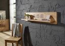 Wandboard Arvika aus massiver Wildeiche 130 x 30 x 22 cm