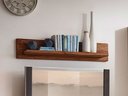 Wandboard New York Sheesham Massivholz 180x20x26 cm