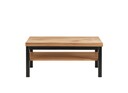 Garderoben Sitzbank Brest mit Boden 90 x 39 x 45 cm, Wildeiche