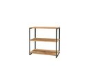 Offenes Regal 80 cm Lissabon aus massiver Wildeiche 80 x 84 x 40 cm
