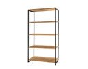Offenes Regal 80 cm Lissabon aus massiver Wildeiche 80 x 160 x 40 cm