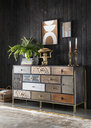 Sideboard GOA aus Mangoholz und recycelten Althölzer B/H/T: ca. 140 x 80 x 45 cm