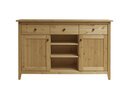 Sideboard I Solvita aus massiver Kiefer 144 x 91 x 40 cm, laugenfarbig