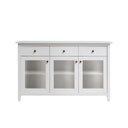 Sideboard II Solvita aus massiver Kiefer weiß